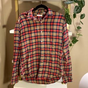 Gustin plaid flannel size large